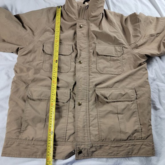 Woolrich Mens Large Tan Jacket Winter Warm Outdoors Casual Long Sleeve - Picture 9 of 10